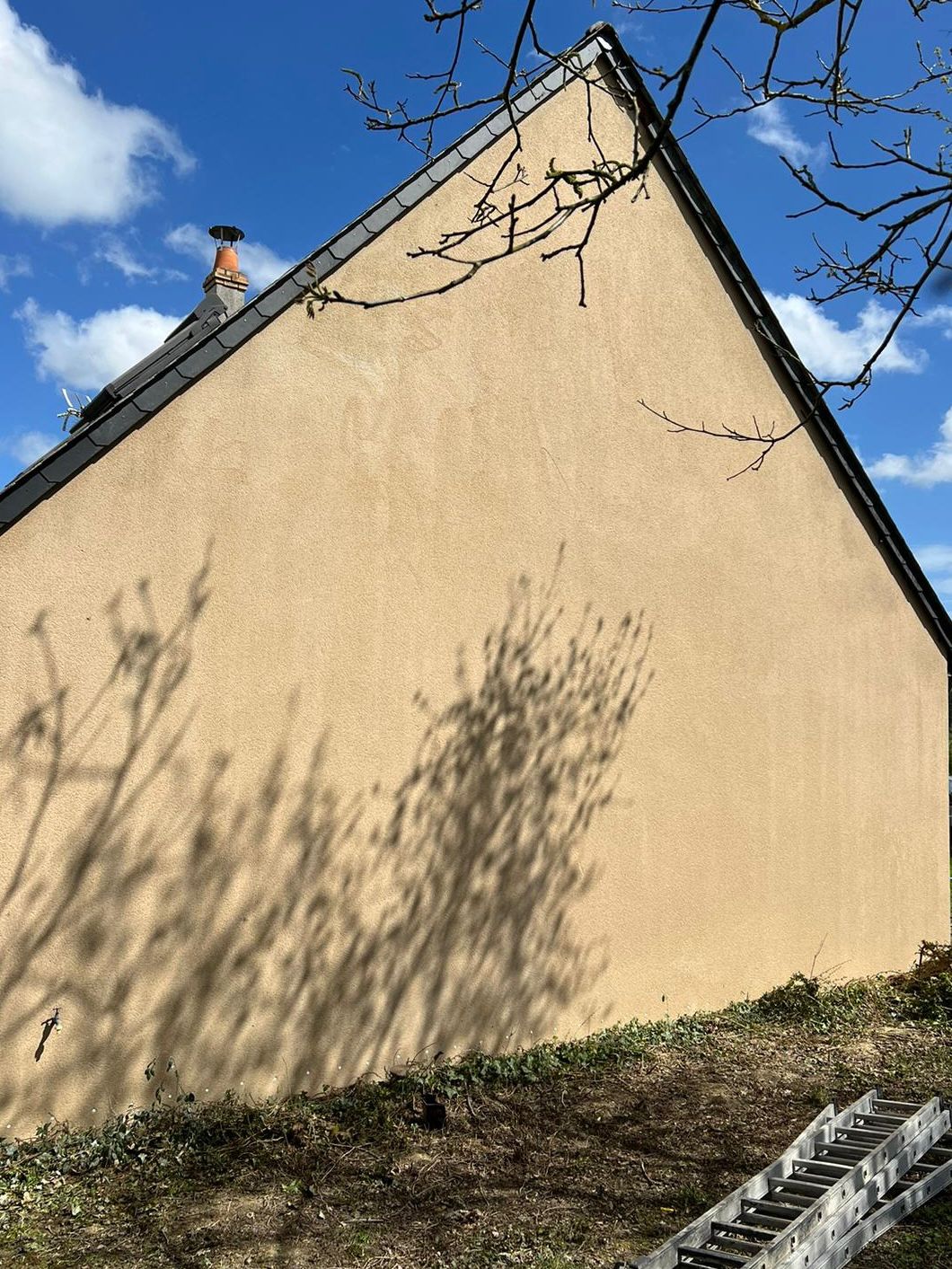 Nettoyage façade - Pignon maison