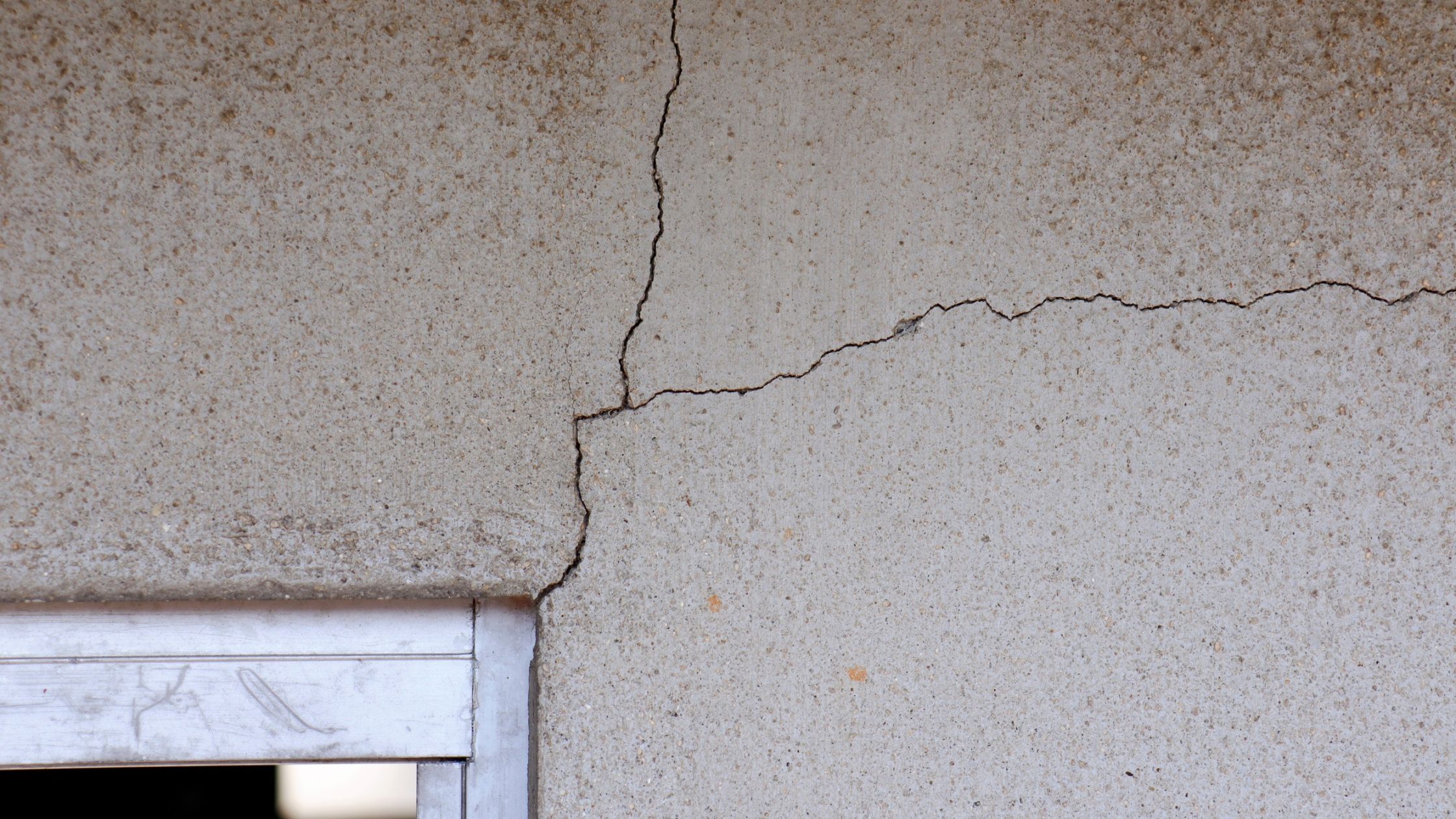 Fissure sur façade